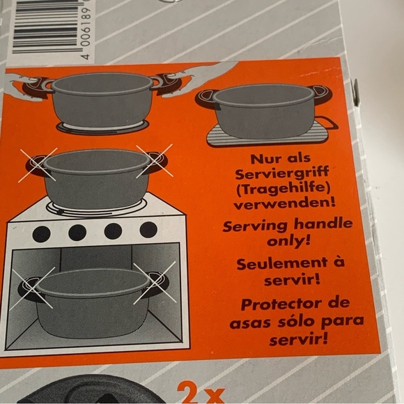 Berndes Double Serving Handle Covers Clip-O For Roasting Pan Cookware Accessory - Picture 8 of 10